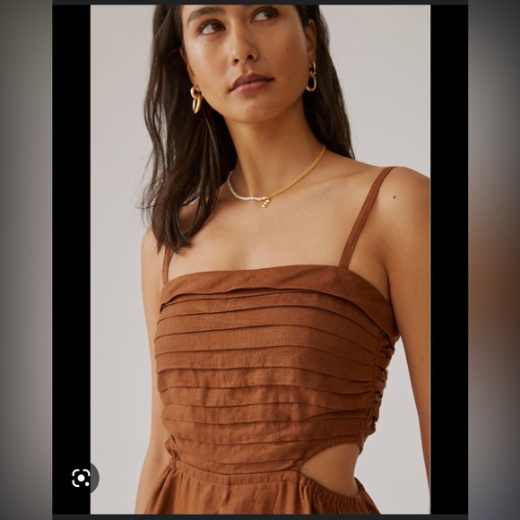 Faithful the Brand Trisha Playsuit in Cinnamon - Picture 2 of 7